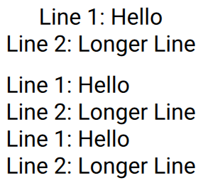 MultilineTextAlignment Example