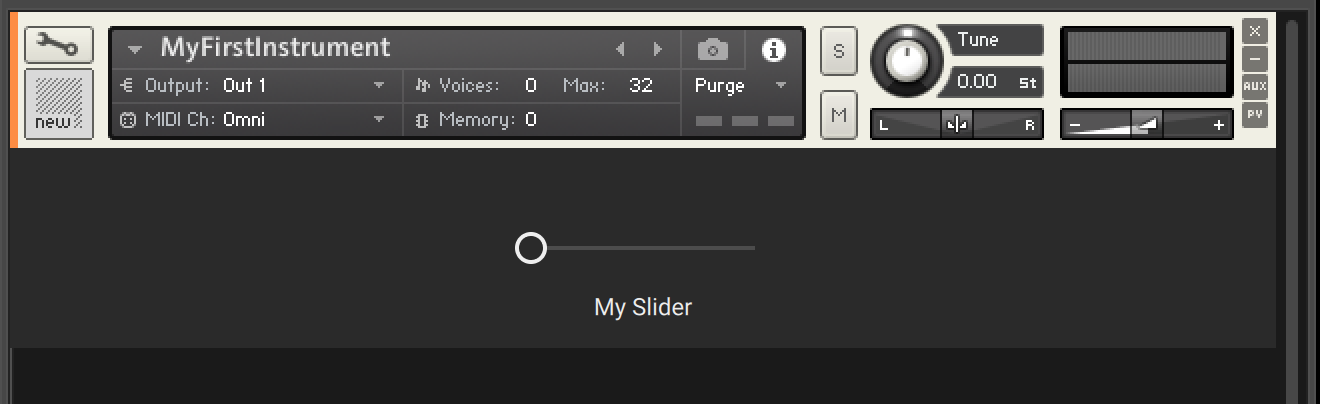 Kontakt Controls Slider Example